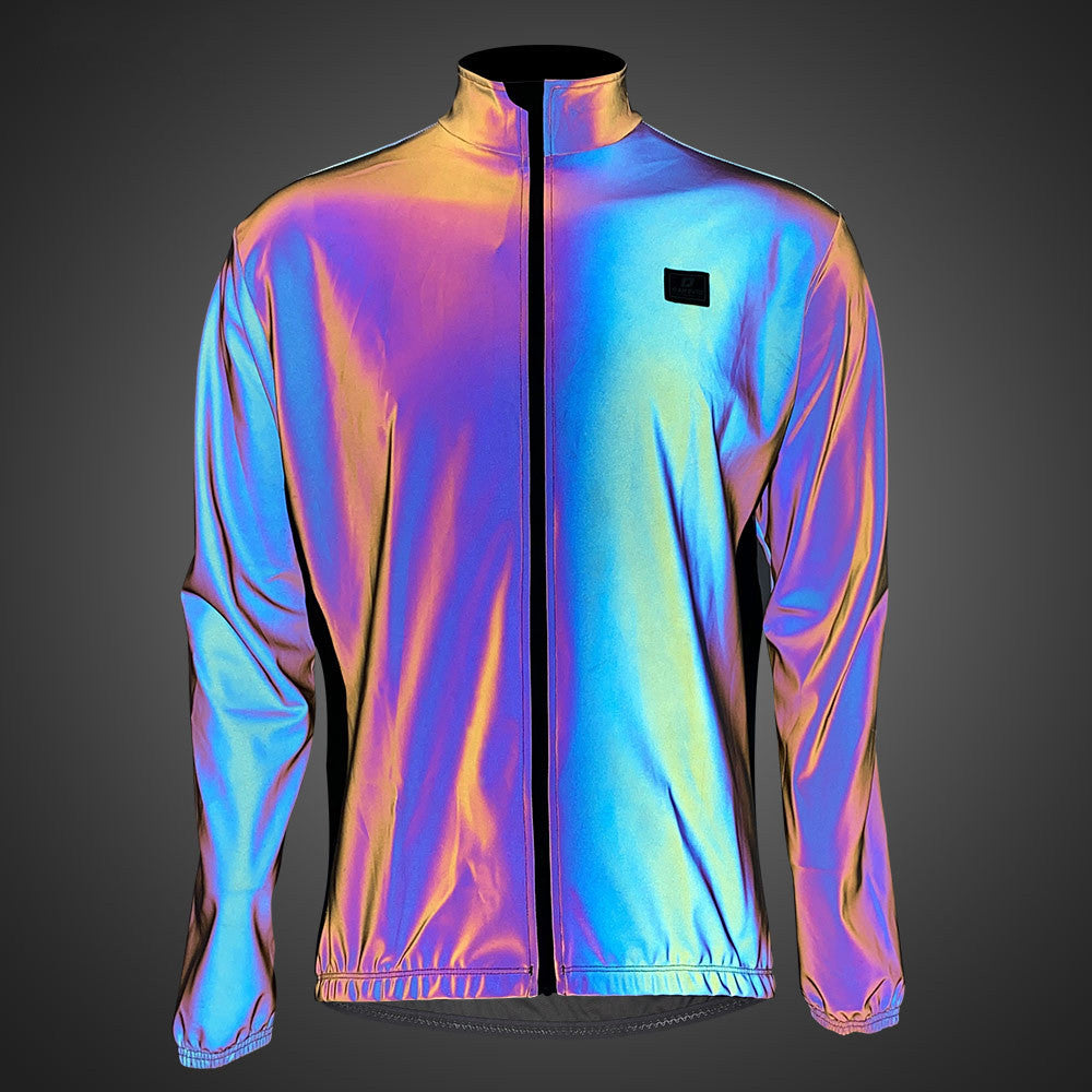 Cycling Jacket Colorful Reflective Night Riding Safety Jacket