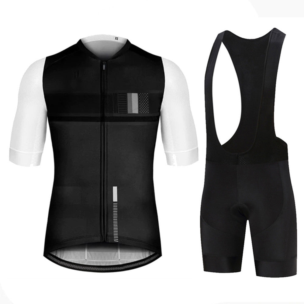 Short-sleeved Bib Cycling Jersey Suit Bicycle