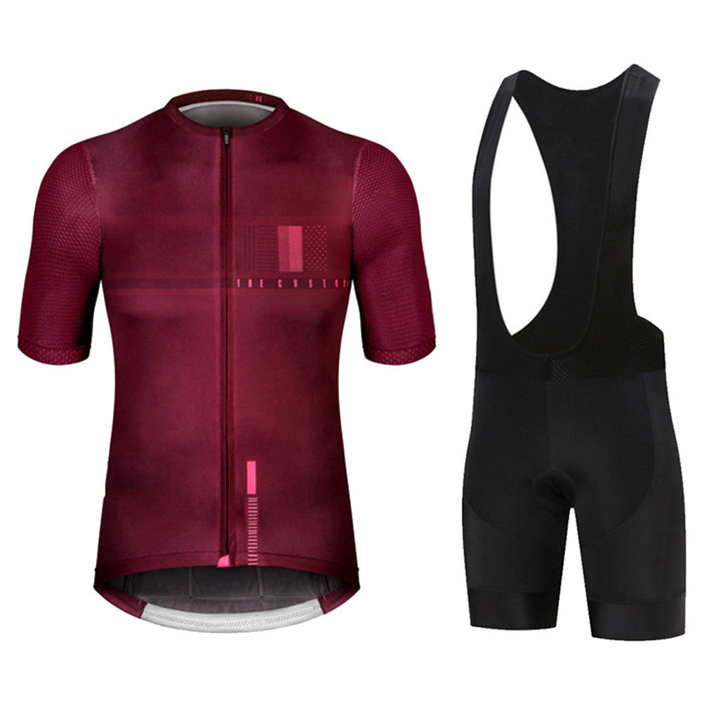 Short-sleeved Bib Cycling Jersey Suit Bicycle