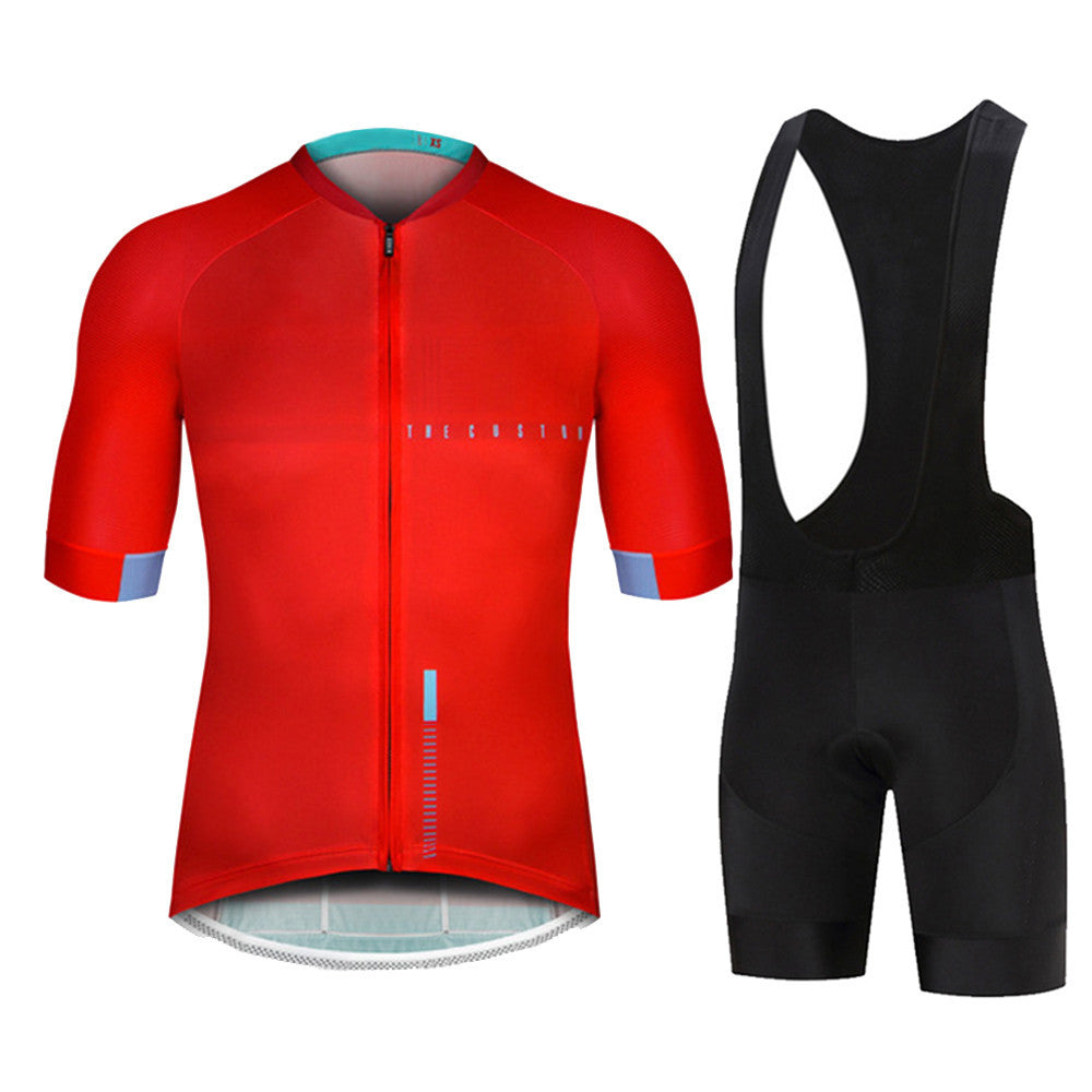 Short-sleeved Bib Cycling Jersey Suit Bicycle