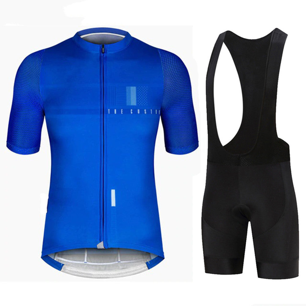 Short-sleeved Bib Cycling Jersey Suit Bicycle